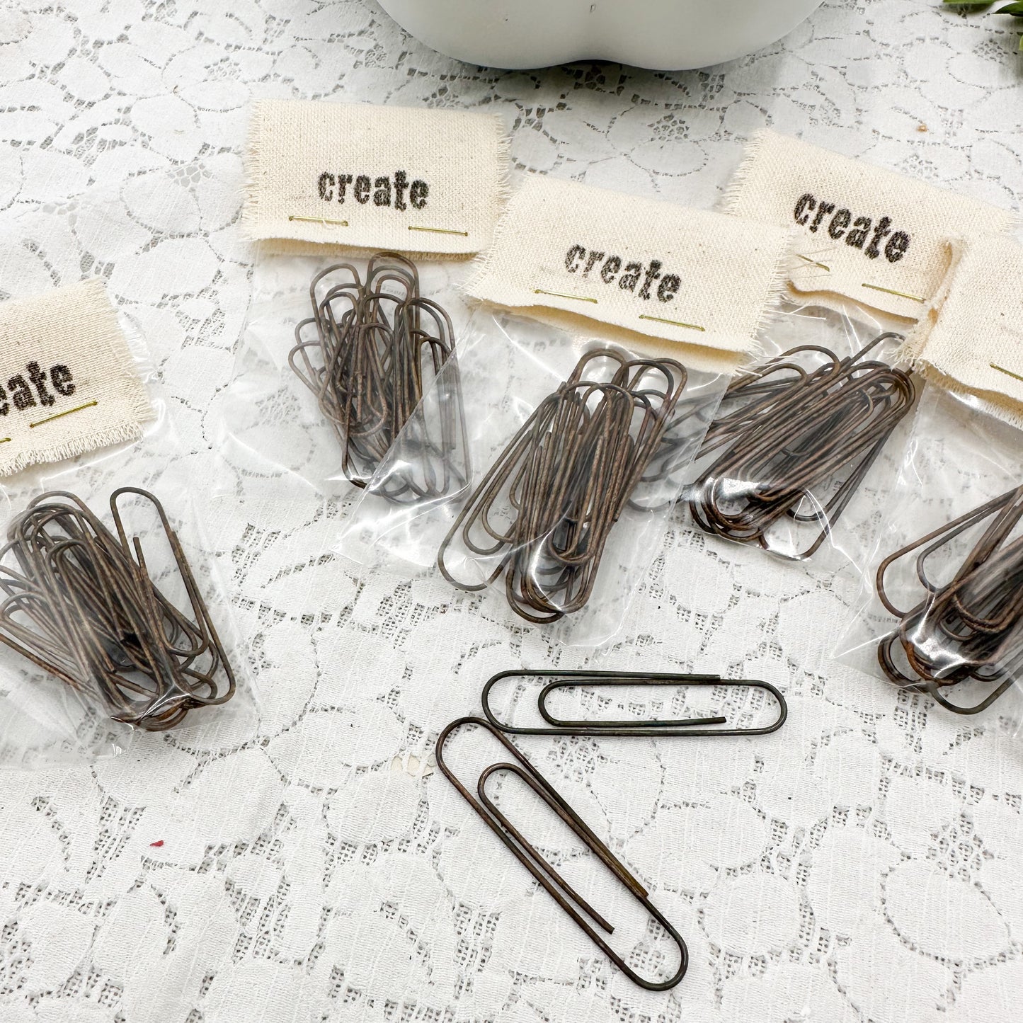 Rusted Paper Clips (Set of 10)
