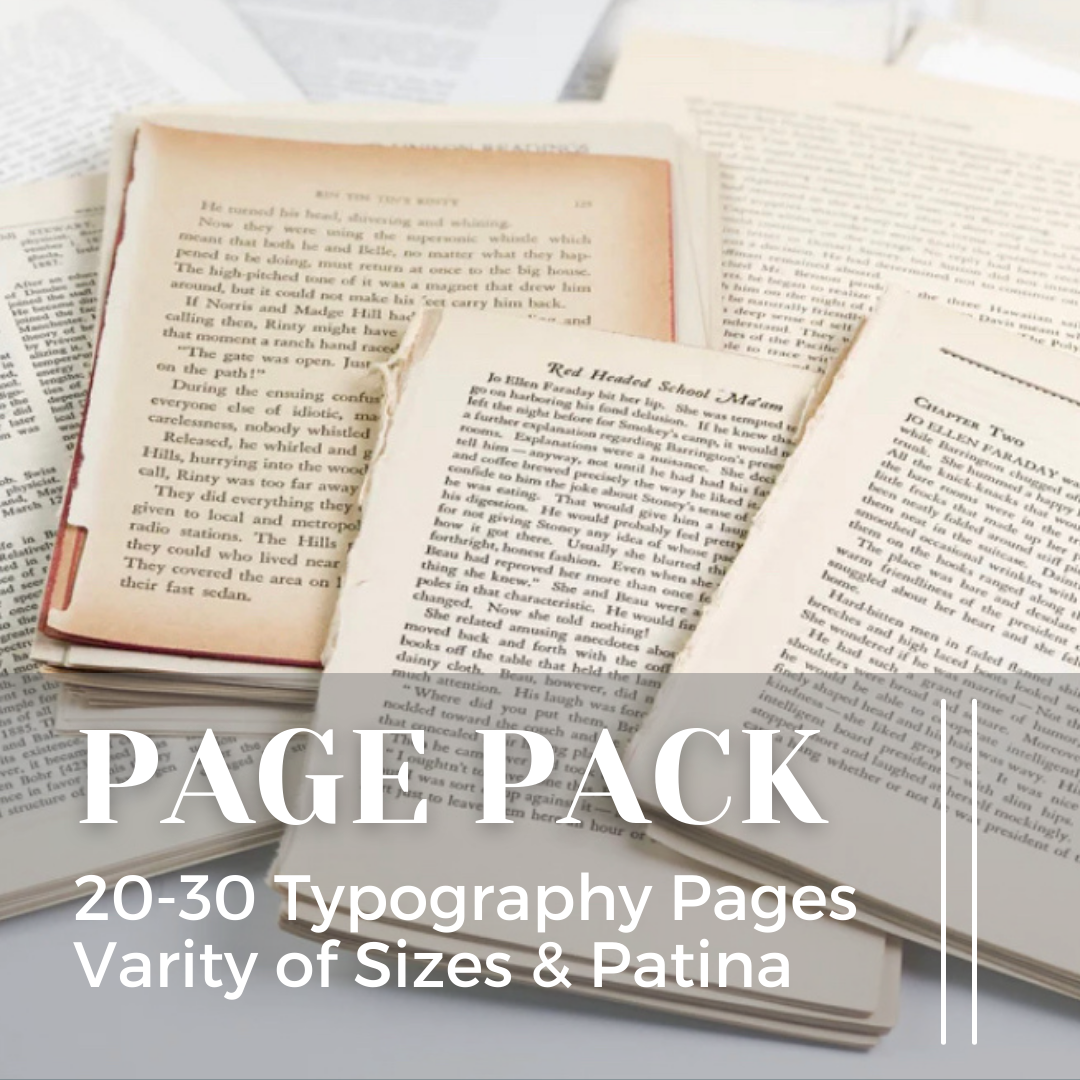 Typography Pages (Set of 20)