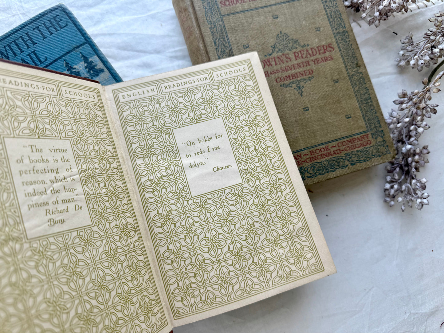 Vintage School Book Set