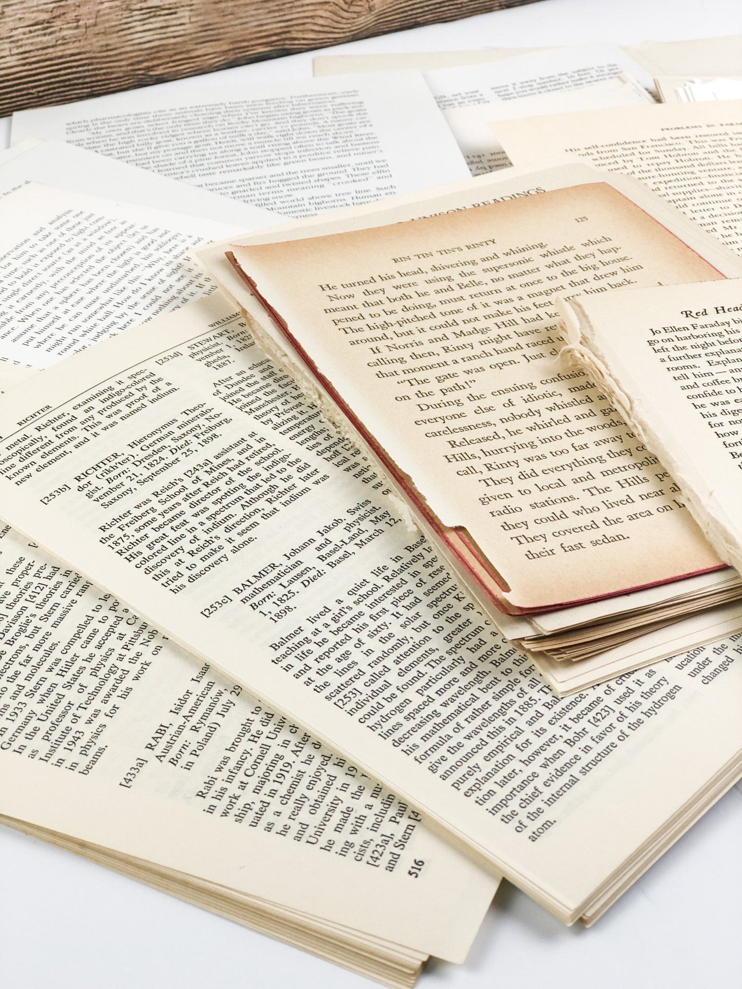 Assorted Vintage Book Pages