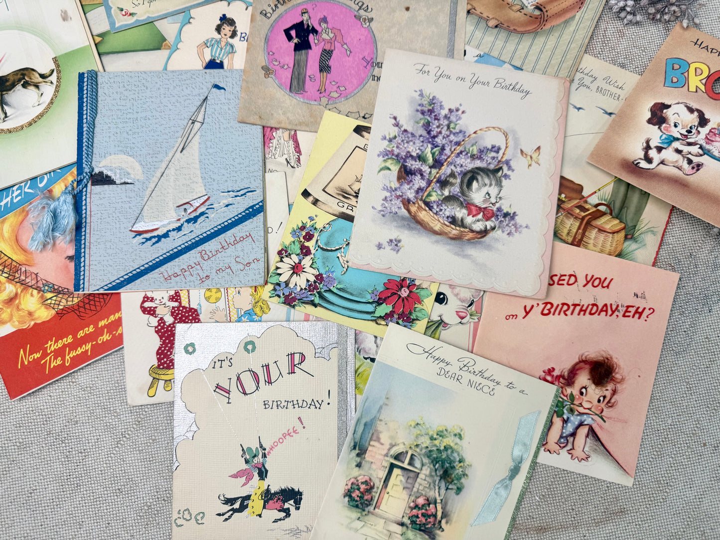 Vintage Card Set (20+ cards)
