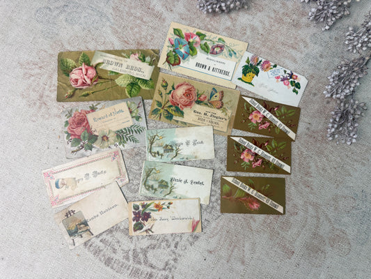Vintage Calling Card Set