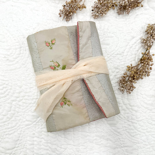 Handmade Journal with Vintage Linen