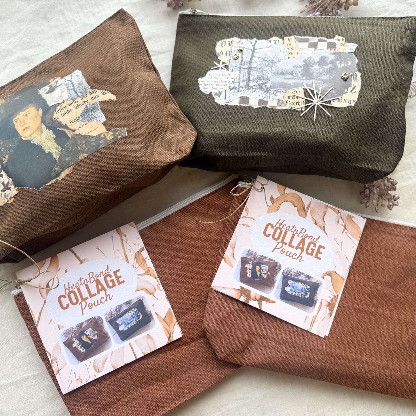 Collage Canvas Pouch with HeatnBond Images