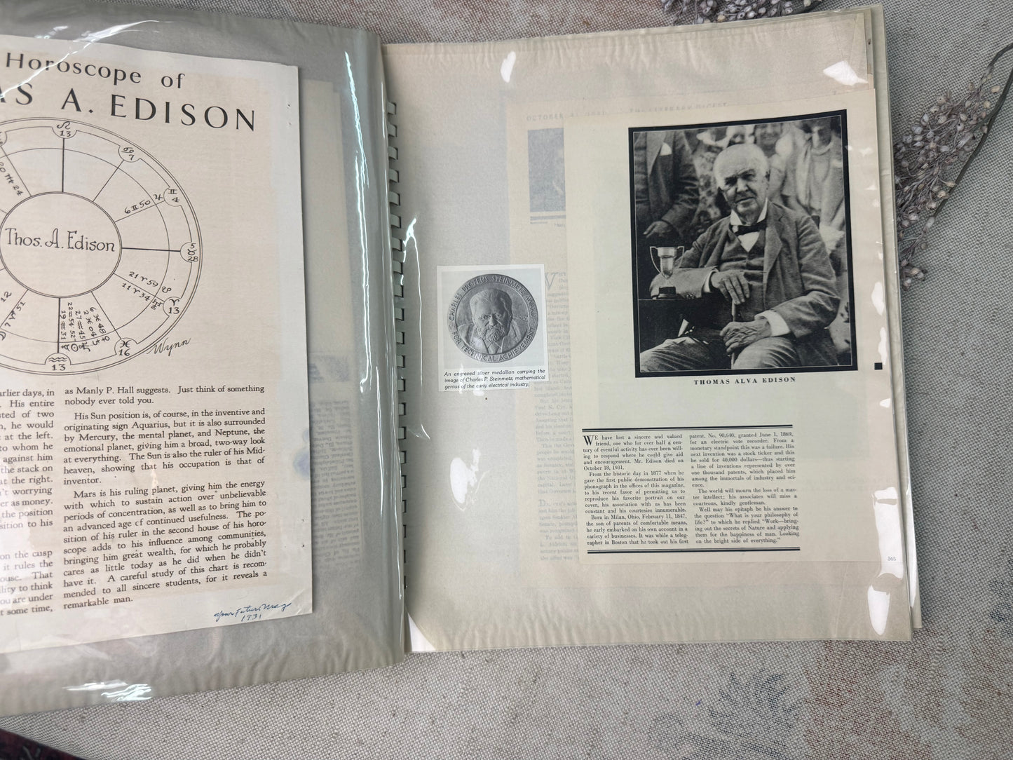 Vintage Scrapbook on Inventors