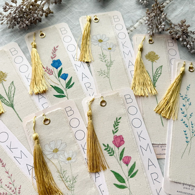 Canvas Bookmarks- Floral