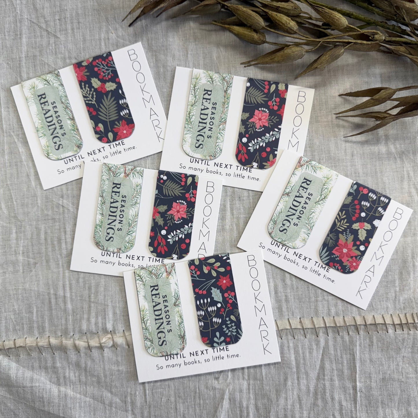 Christmas Magnet Bookmarks- Season's Readings