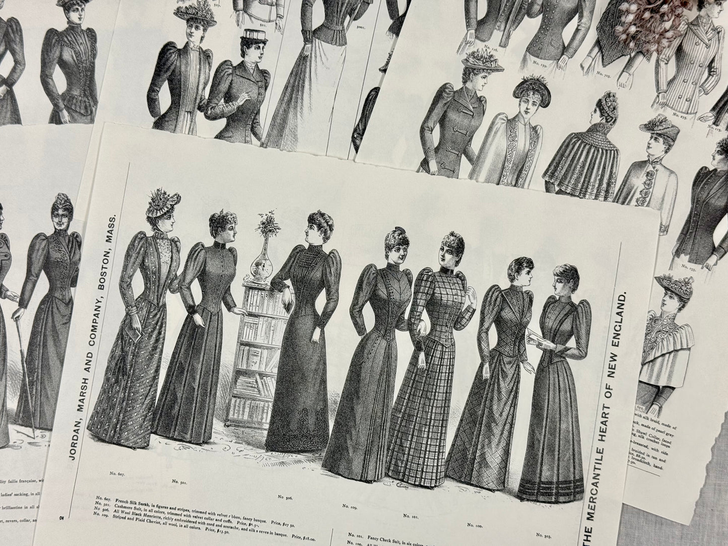 Vintage Fashion Print Set