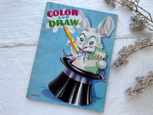 Large Vintage Coloring Book