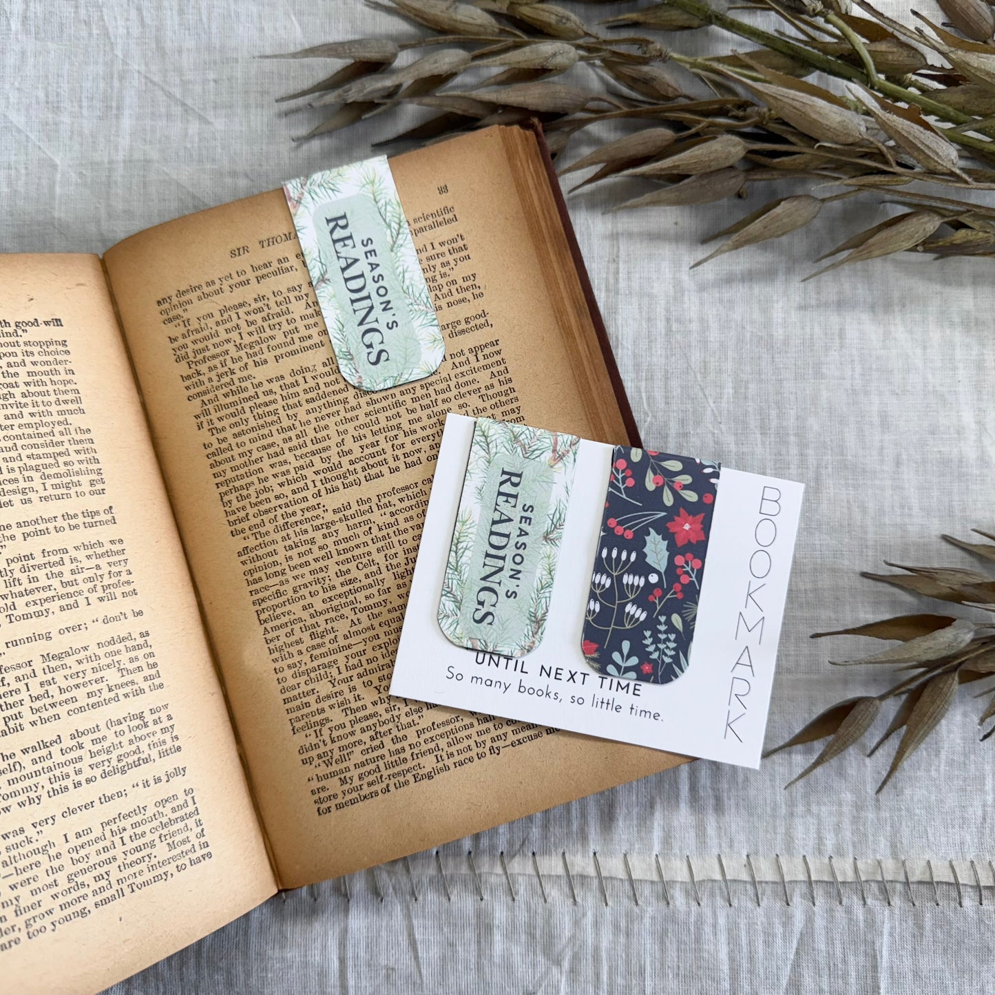 Christmas Magnet Bookmarks- Season's Readings