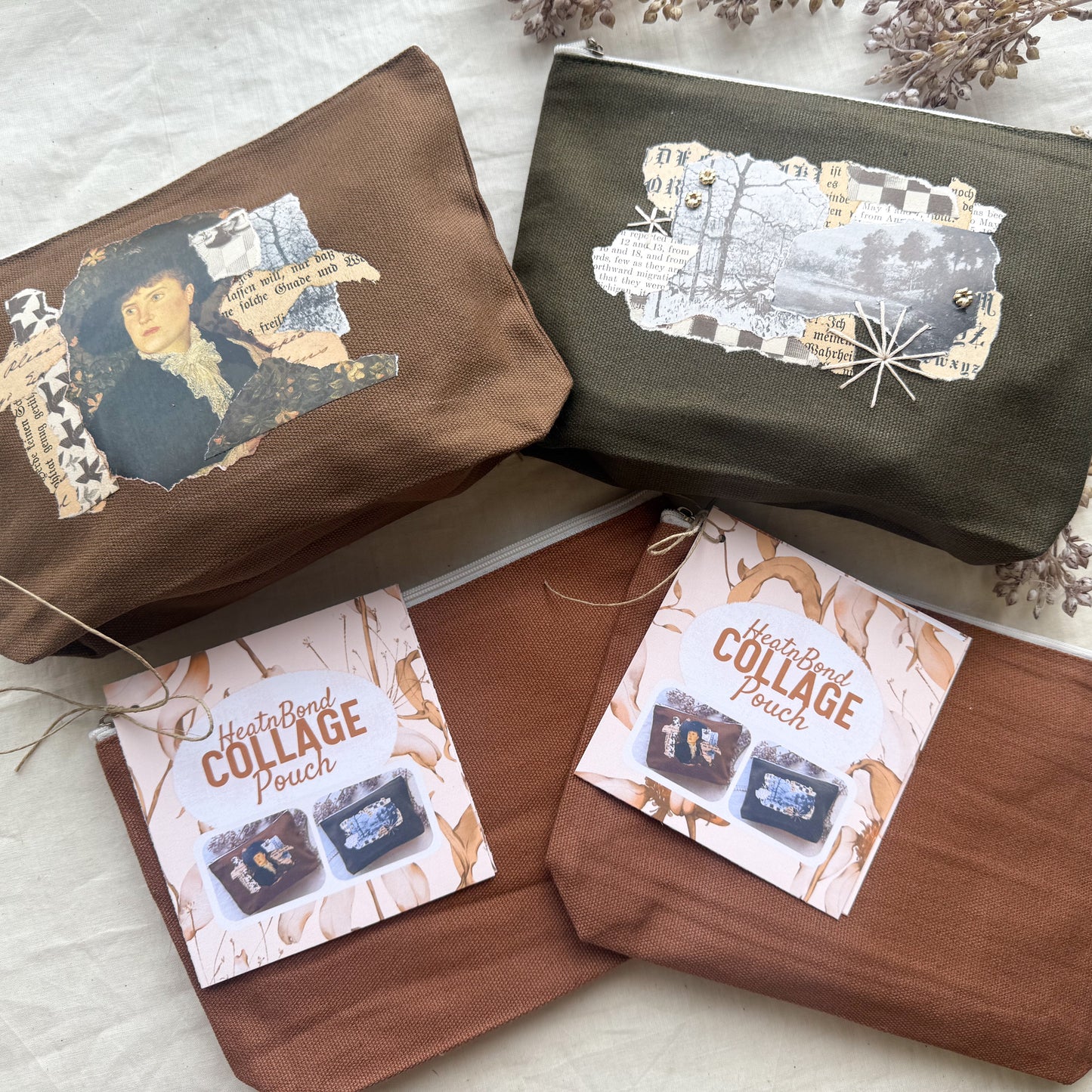 Collage Canvas Pouch with HeatnBond Images