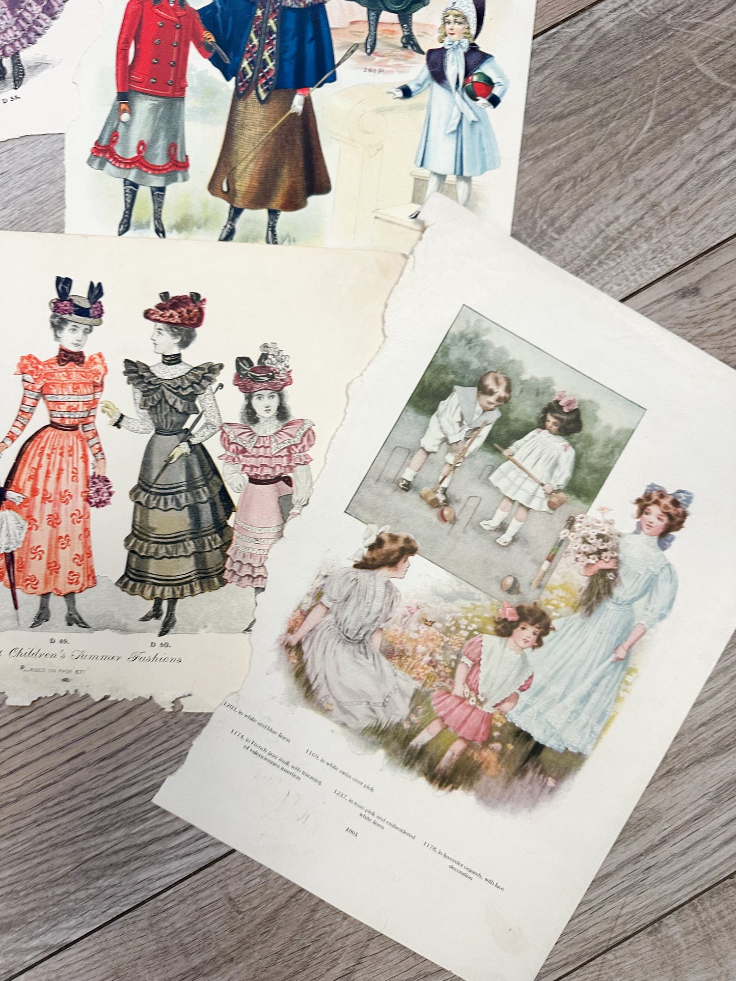 Vintage Fashion Prints (Set of 5)