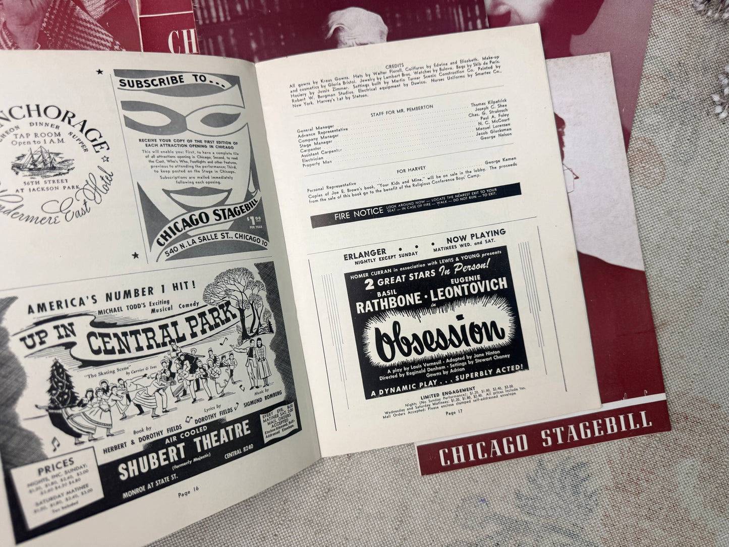 Vintage Playbill Set