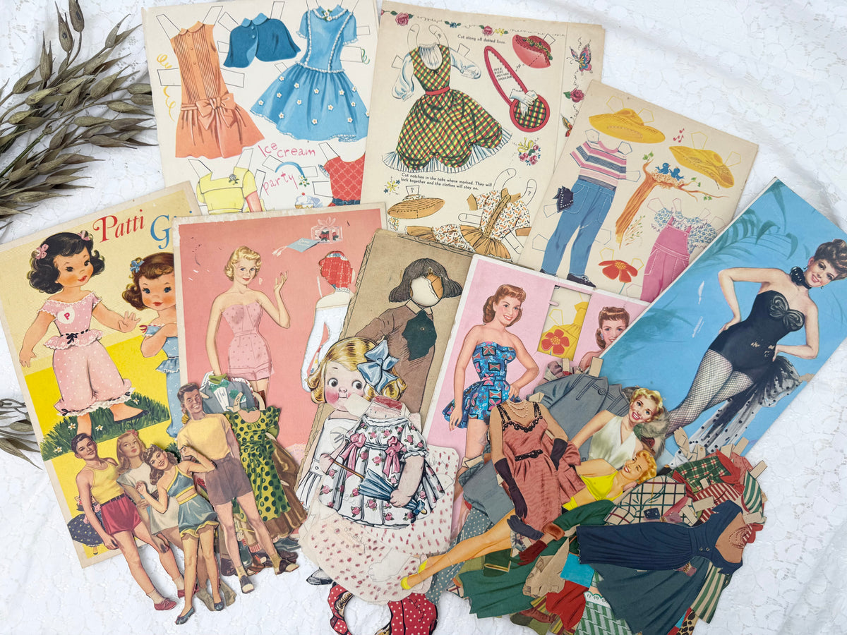 Paper Doll Set of Ephemera