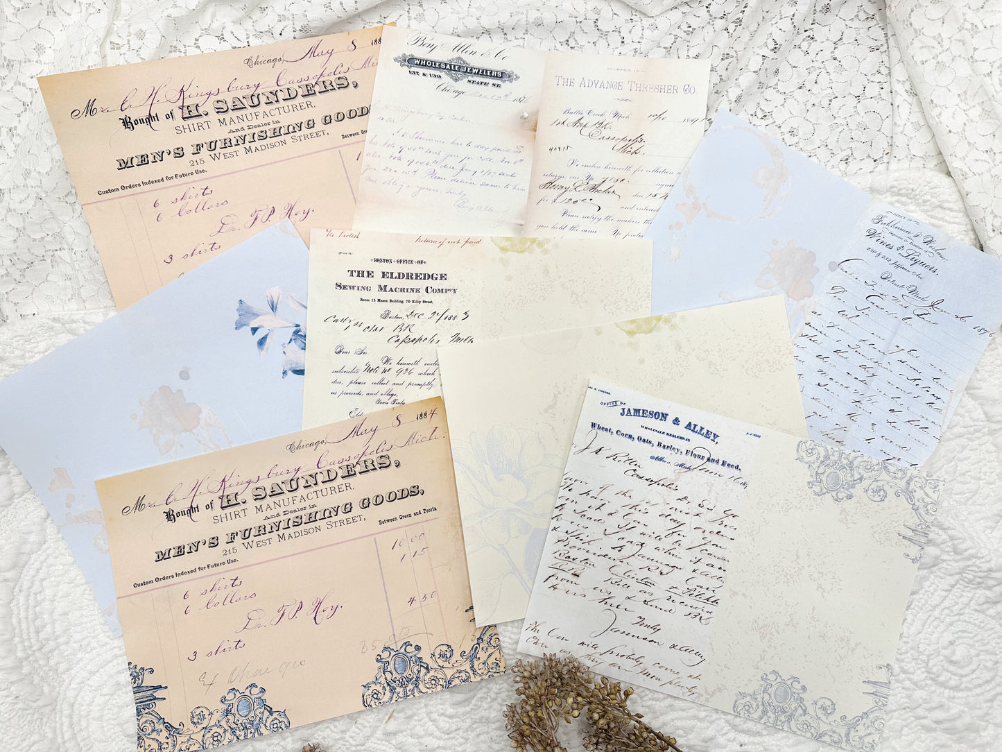 Blue Vintage- Paper Pack