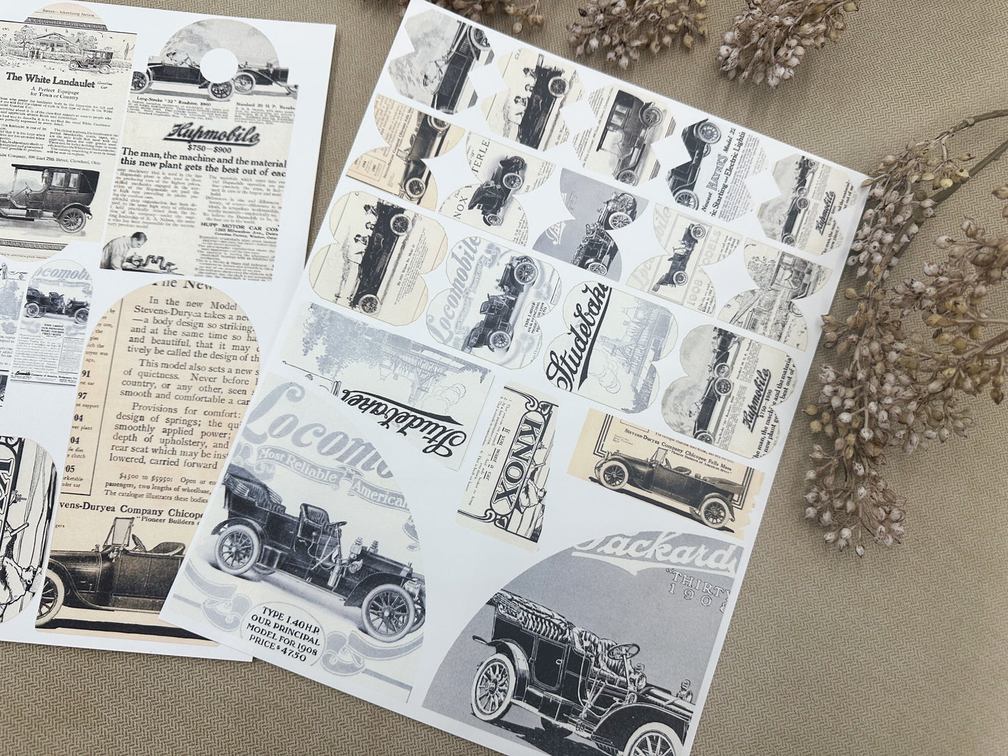 Vintage Auto Ads- Paper Packs