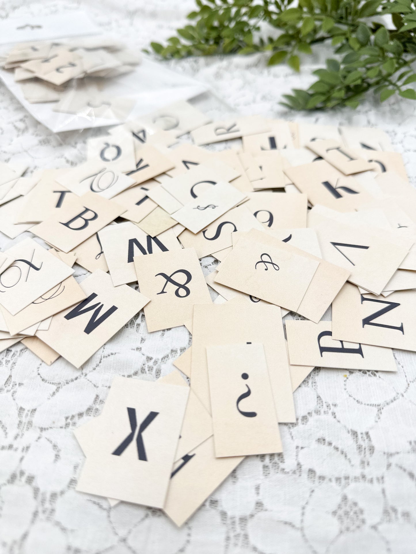 Cardstock Letters and Numbers (set of 195)