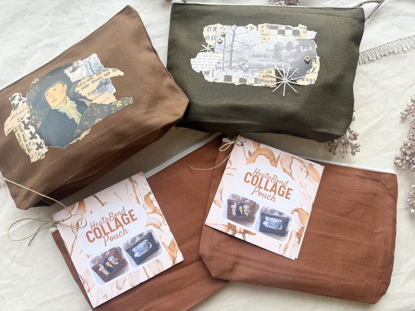 Collage Canvas Pouch with HeatnBond Images