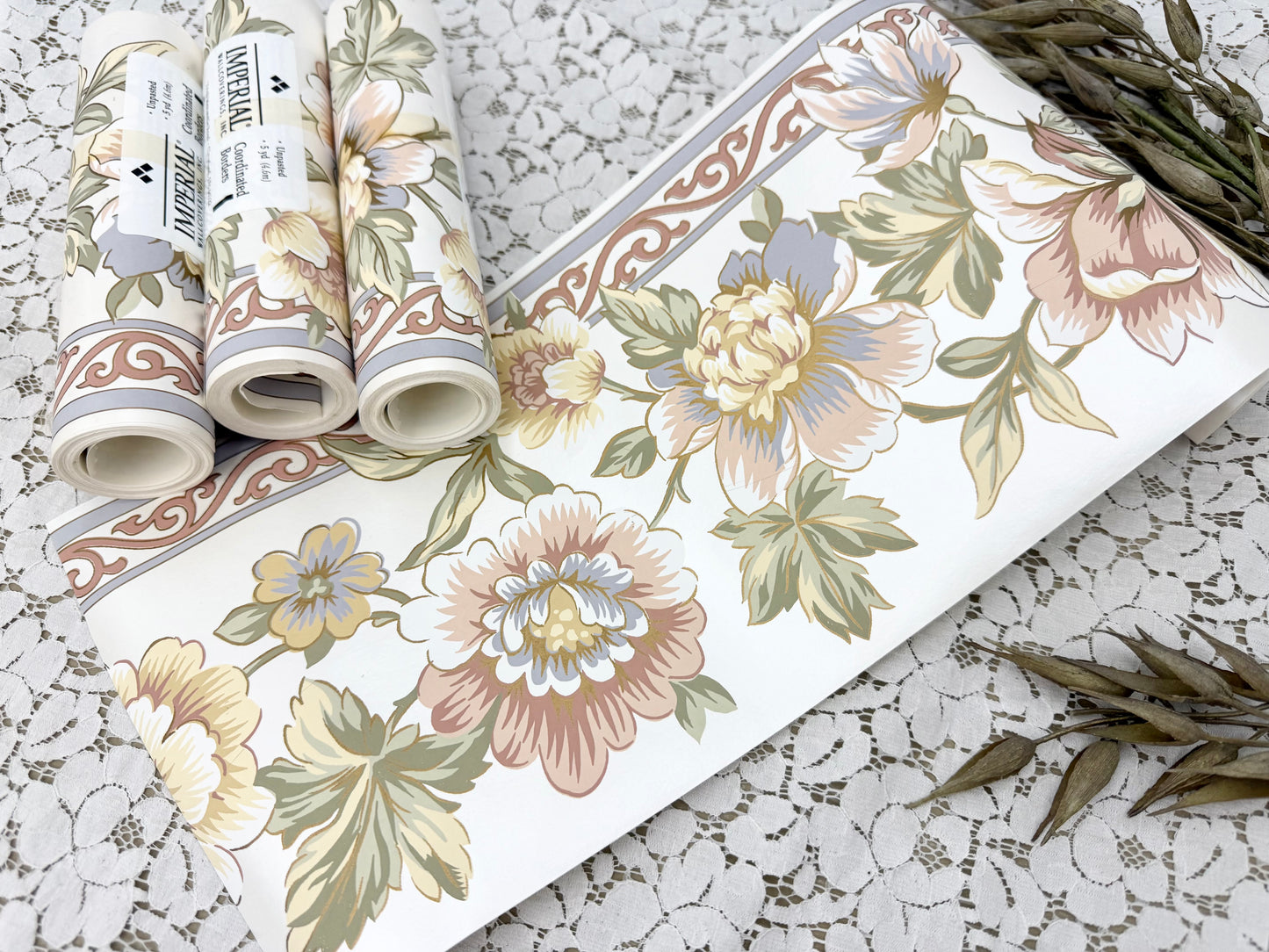 Vintage Wallpaper Border Rolls