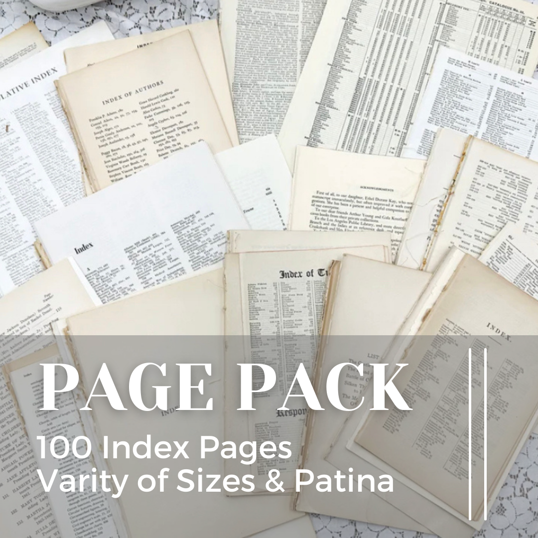 Vintage Index Page Pack