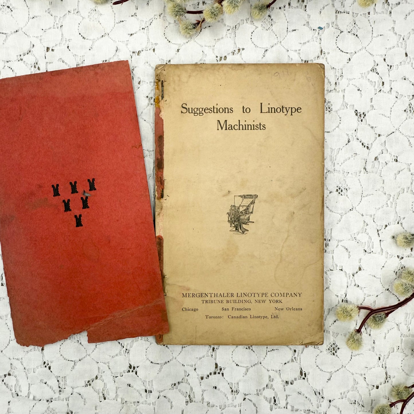 Linocut Machinist Book