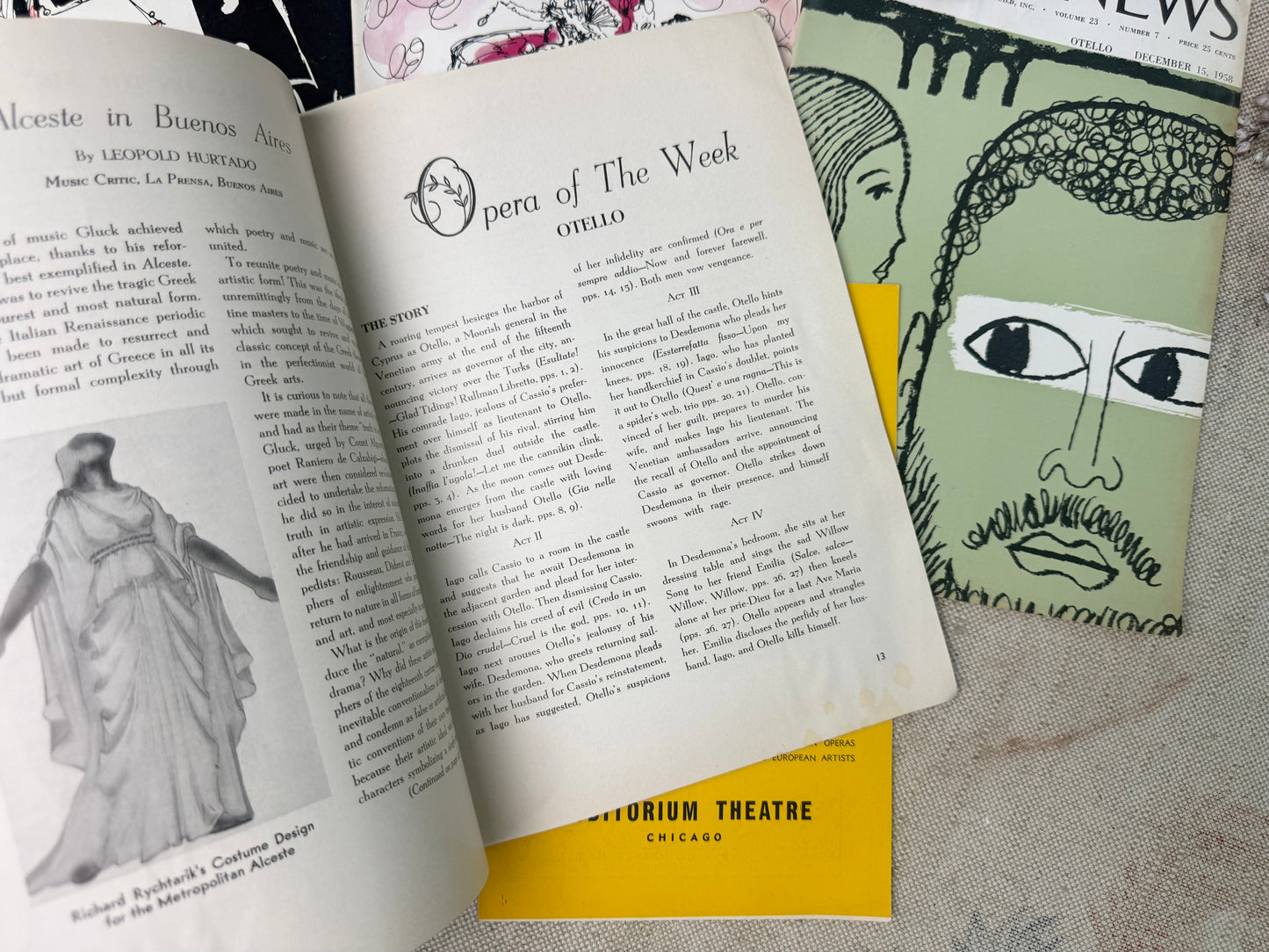 Vintage Playbill Set