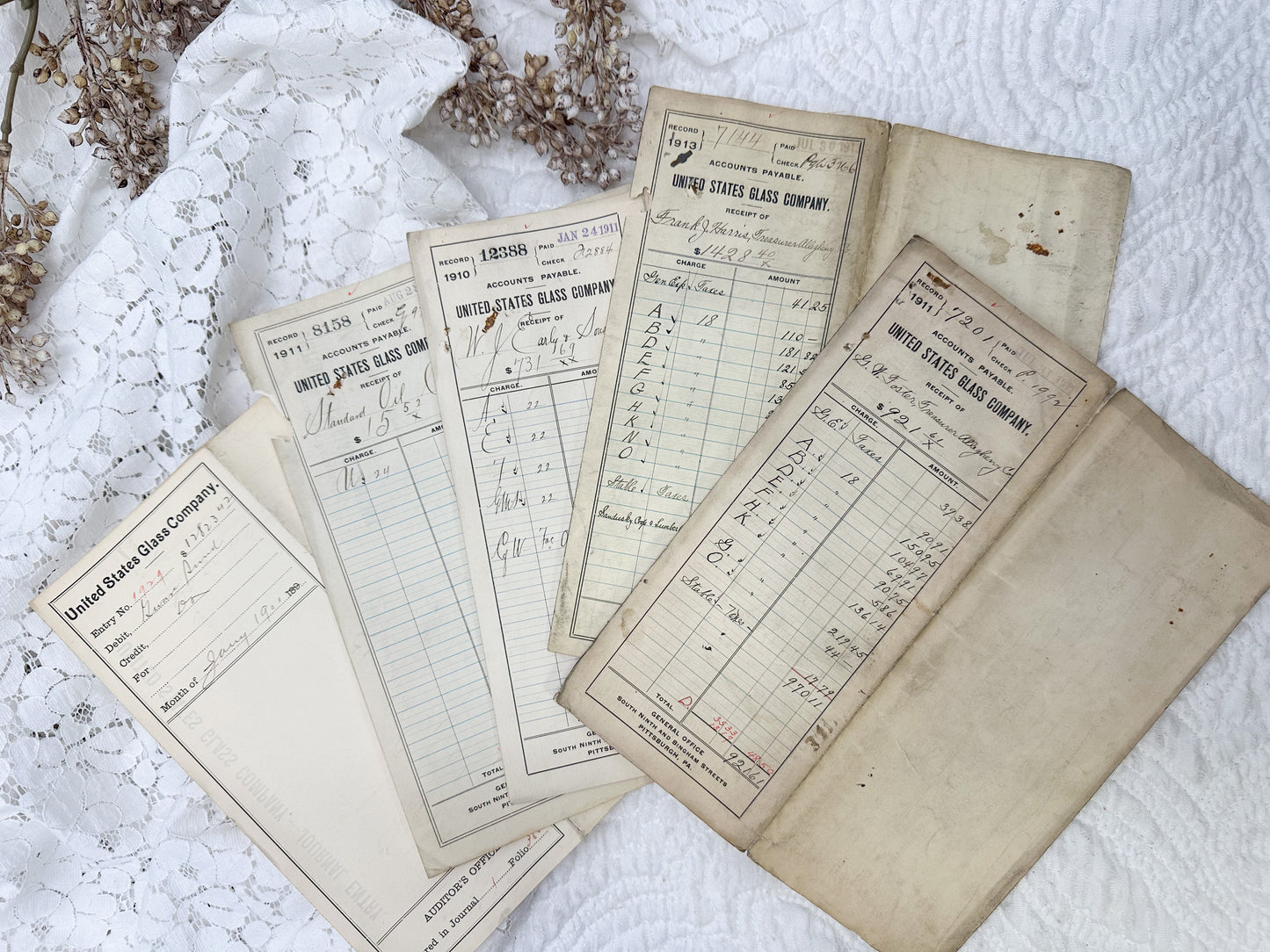 Glass Company Papers (Set of 5)