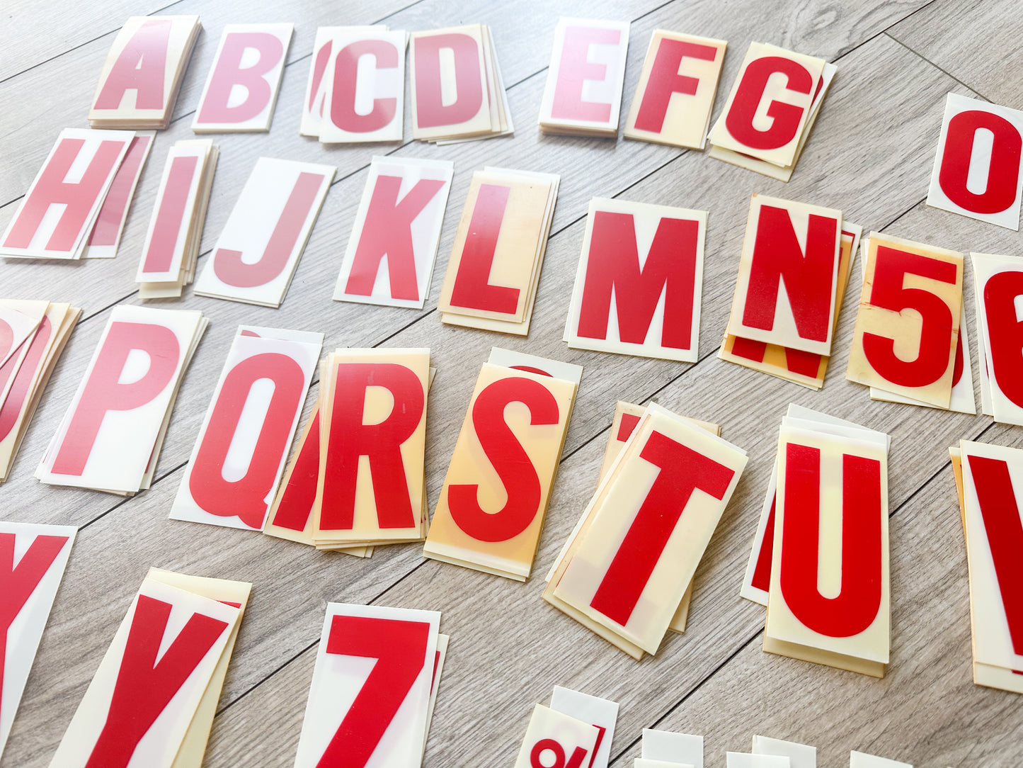 Plastic Number, Letters and Symbols- 3 inch