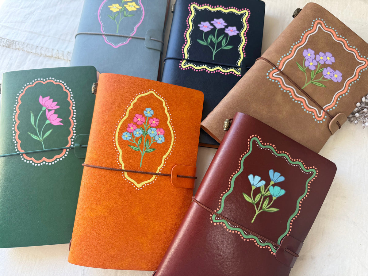 Travel Journal- Bordered Wildflowers
