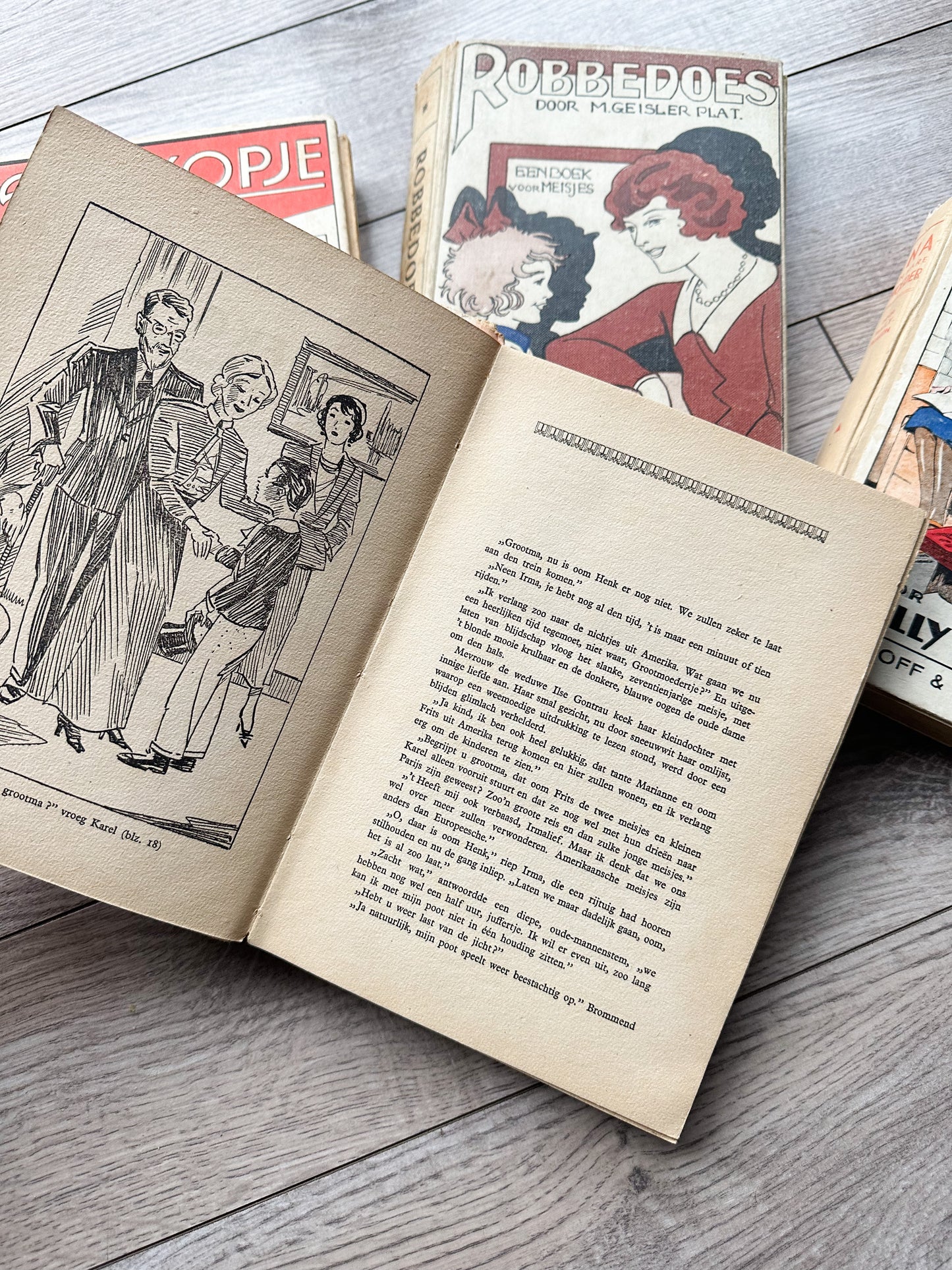 Set of Vintage Foreign Language Books