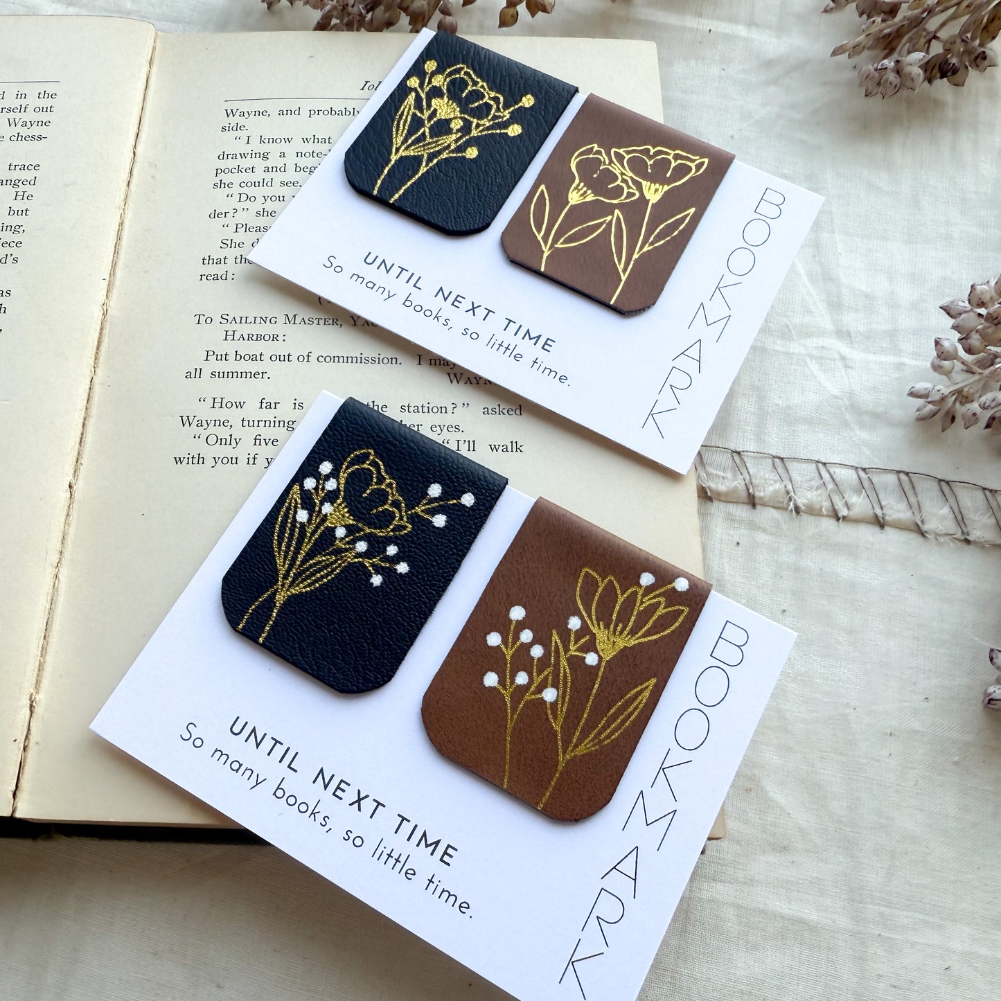 Magnet Bookmark Set- Floral