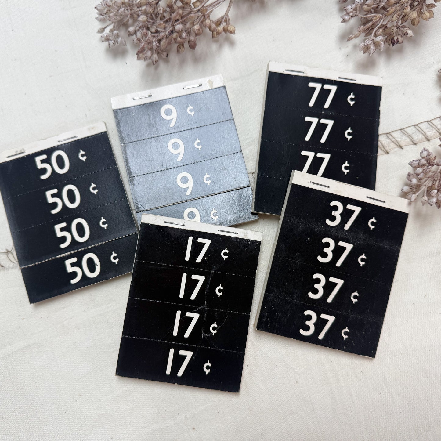 Vintage Price Tag Booklet (Set of 5)