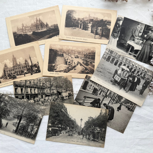 Vintage French Postcards (Set of 10)