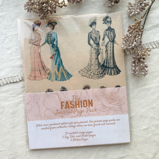 Junk Journal Page Pack- Fashion