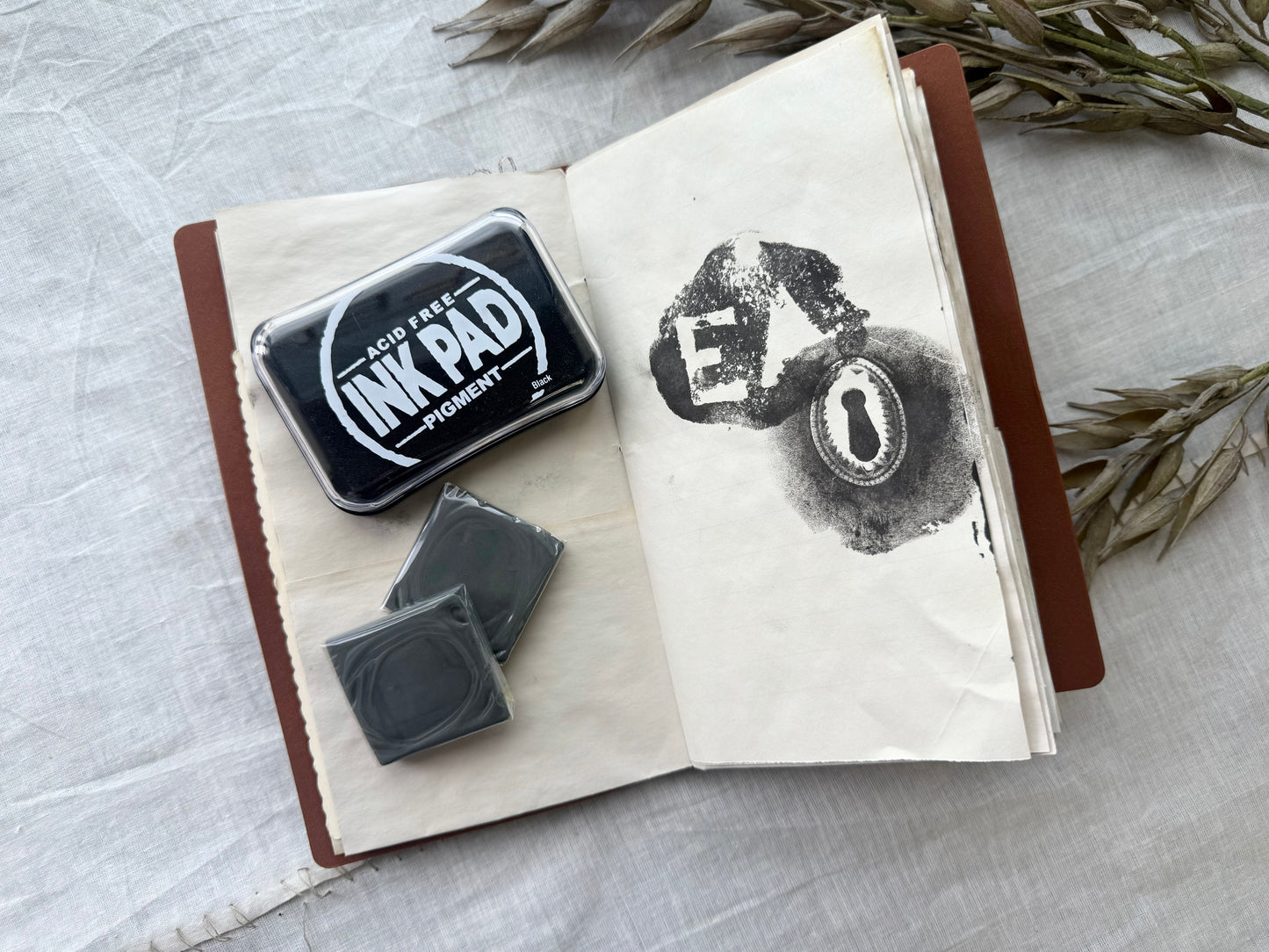 Travel Journal with Impression Stamping Kit