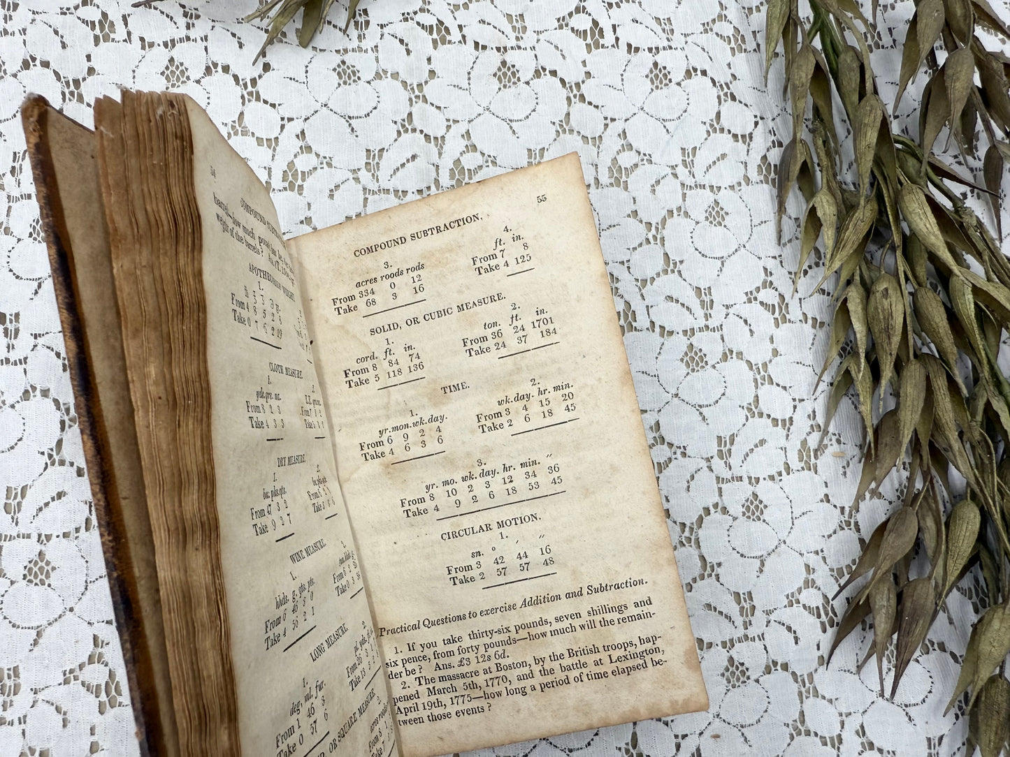 Vintage Arithmetic Book