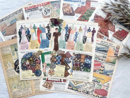 Vintage Catalog Pages