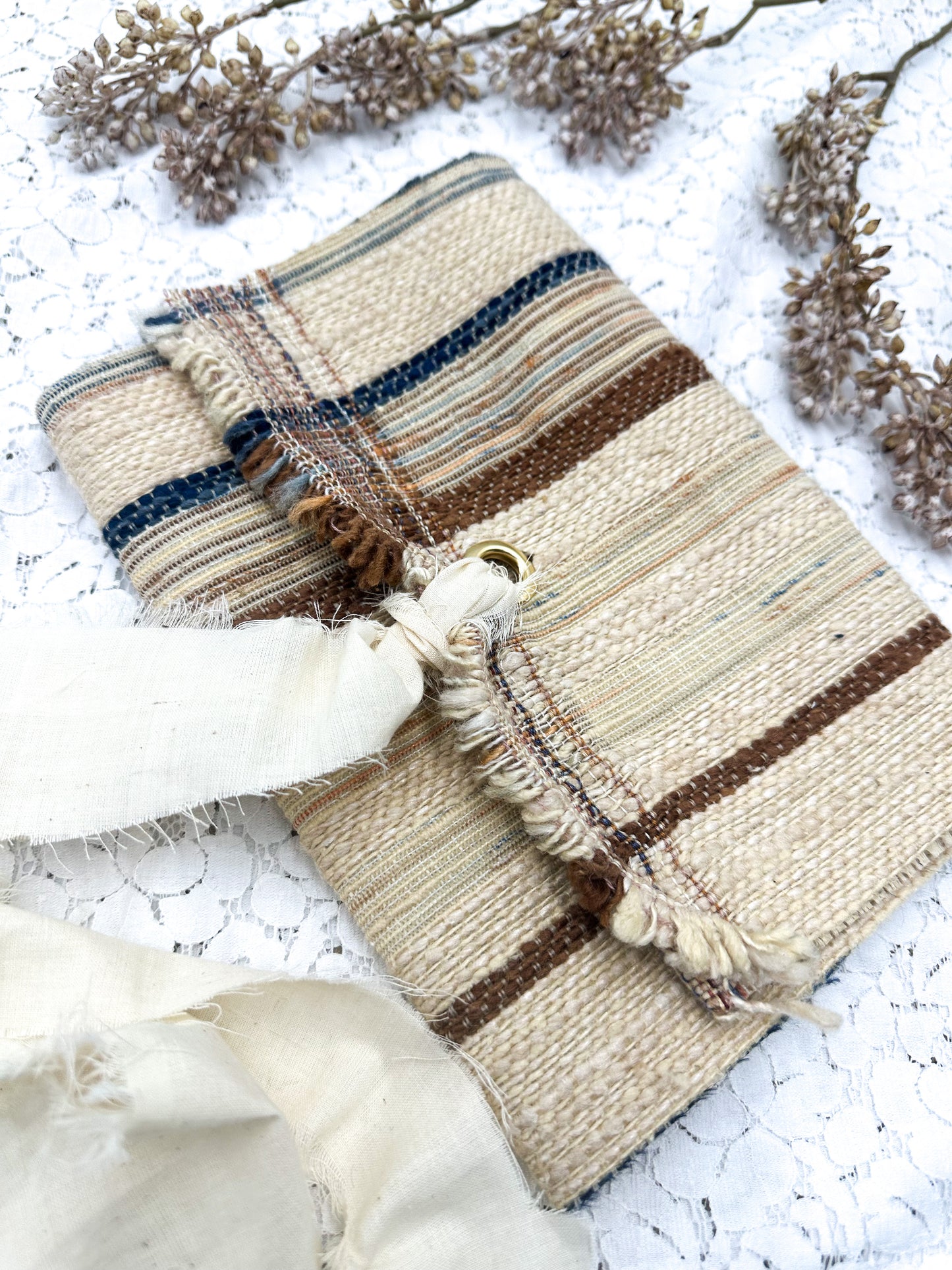 Journal Cover- Handmade with Vintage Fabrics