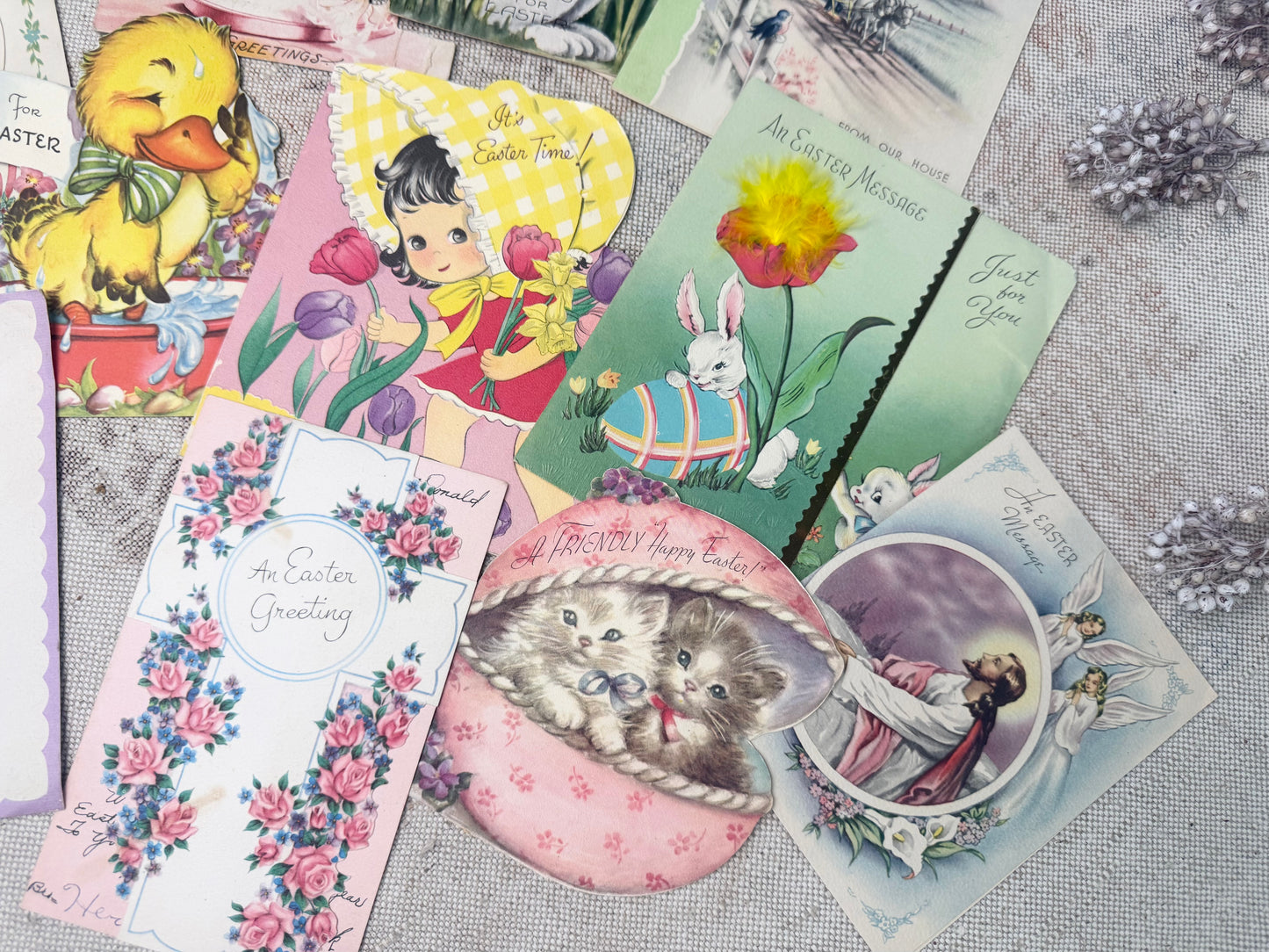 Vintage Easter Card Set