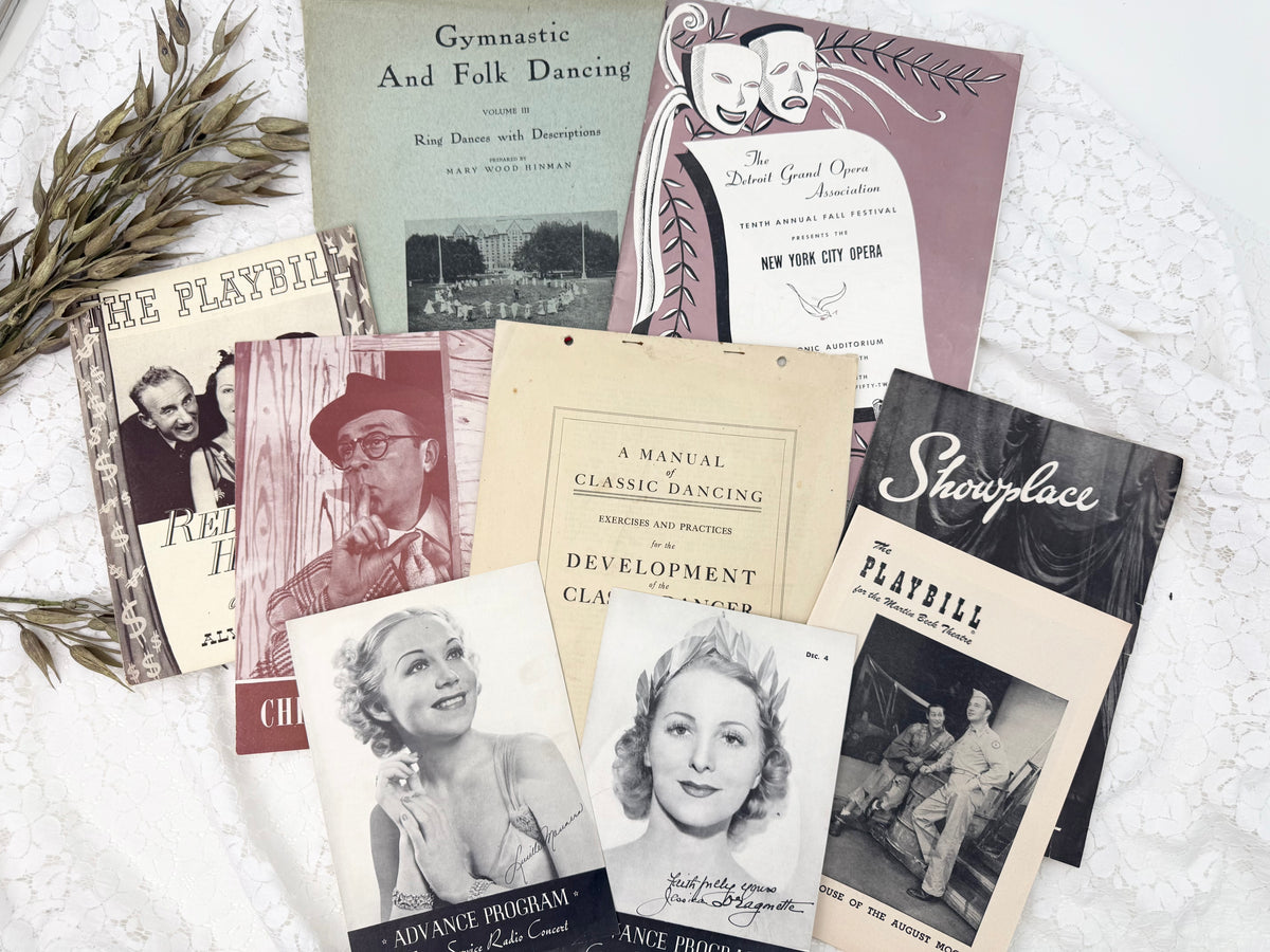 Vintage Theatre Ephemera Set