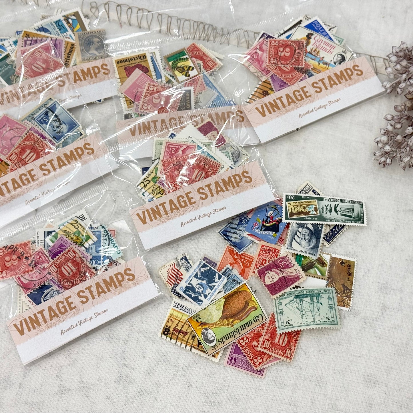 Bag of Vintage Stamps