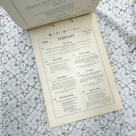 1896 Calendar