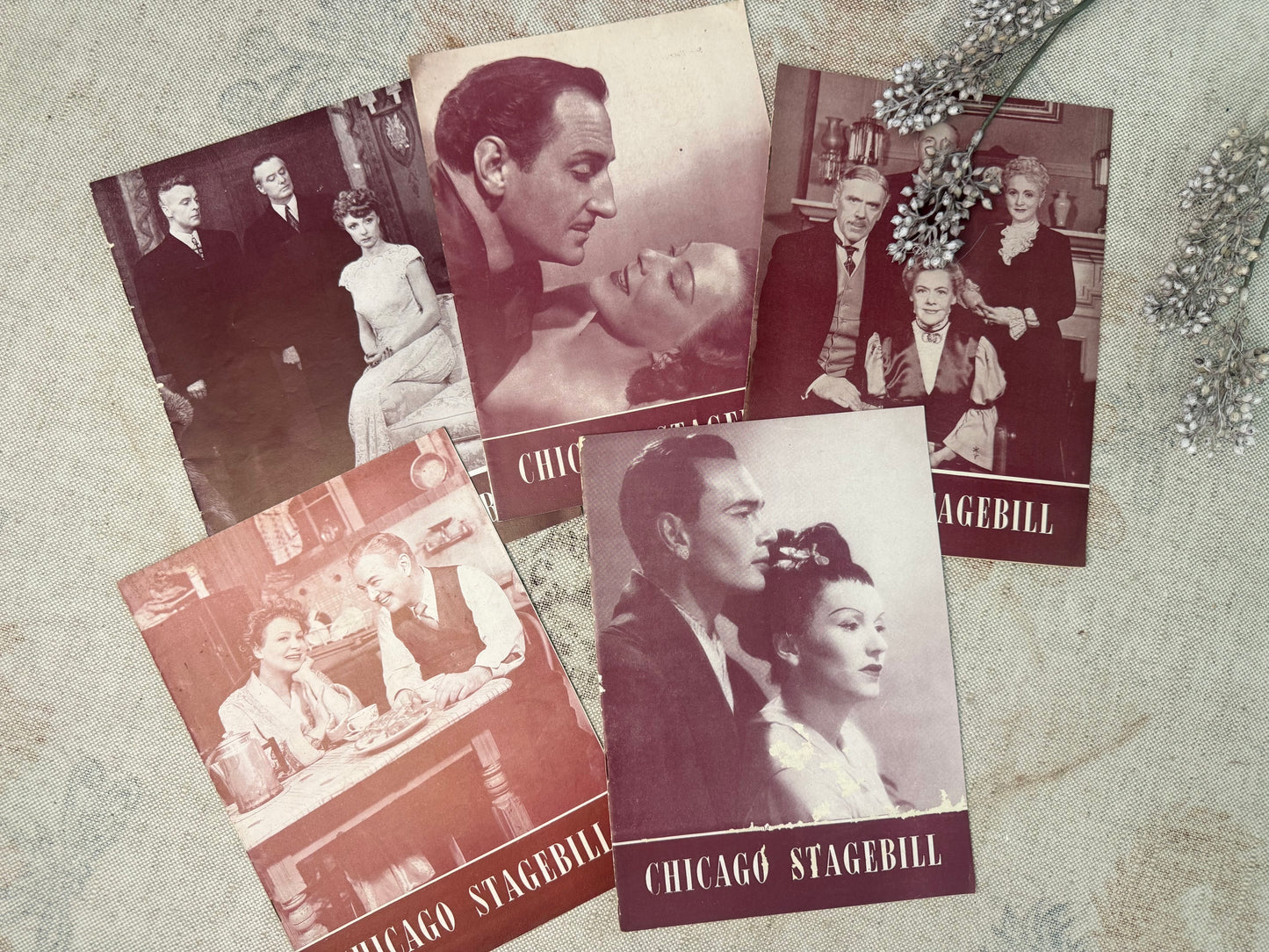 Vintage Playbill Set
