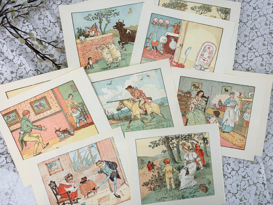 Vintage Children's Print Set