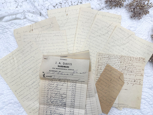 Vintage Handwritten Papers