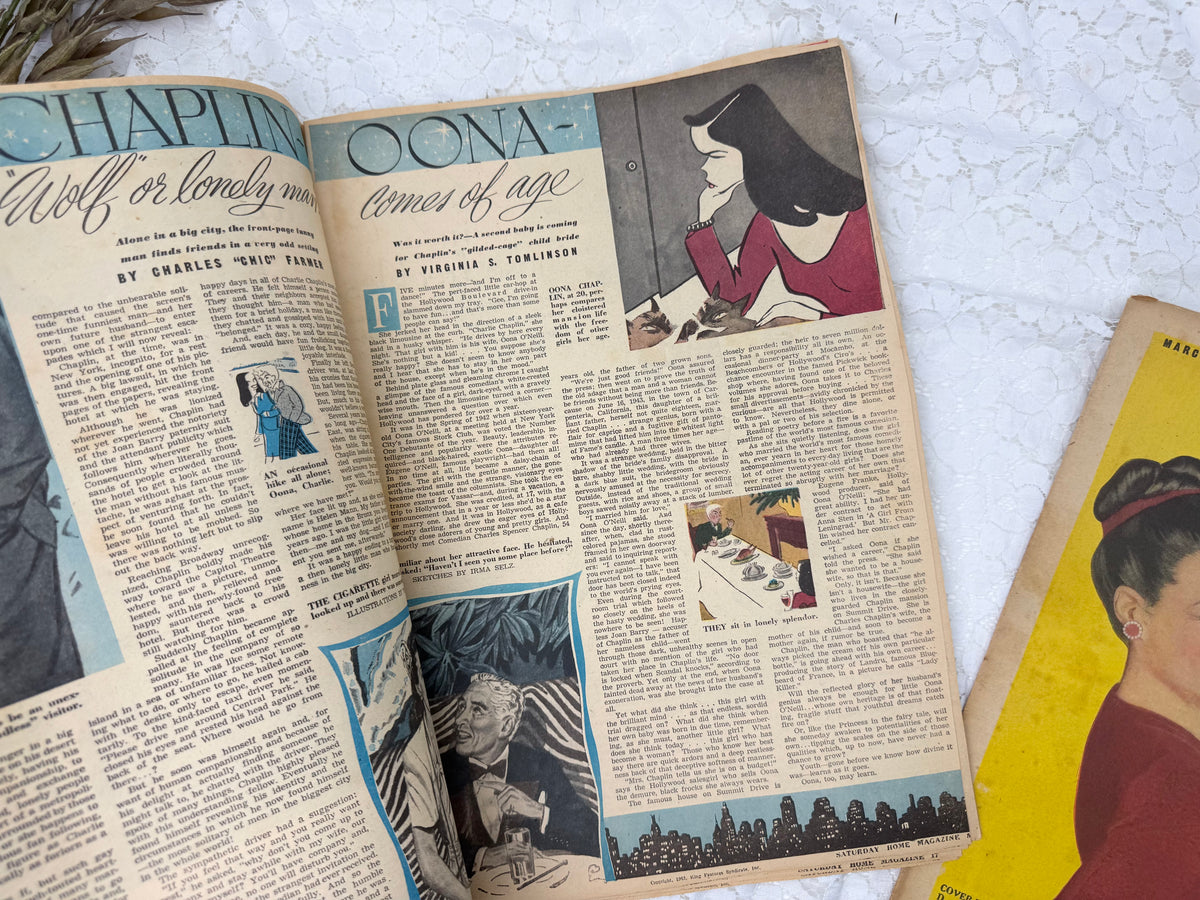 Home Magazine Set- Colorful Illustrations