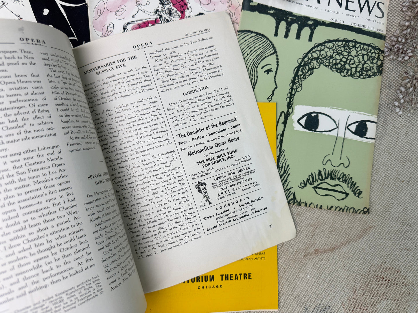 Vintage Playbill Set