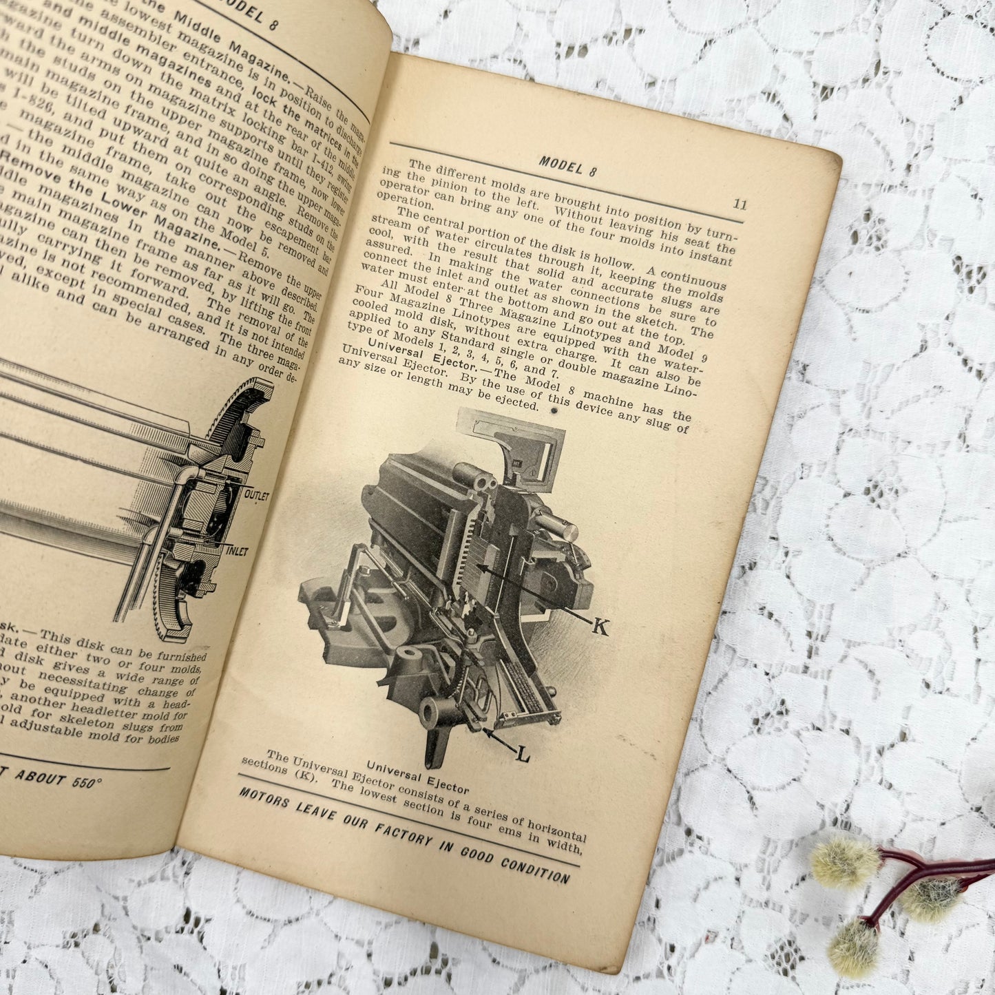 Linocut Machinist Book