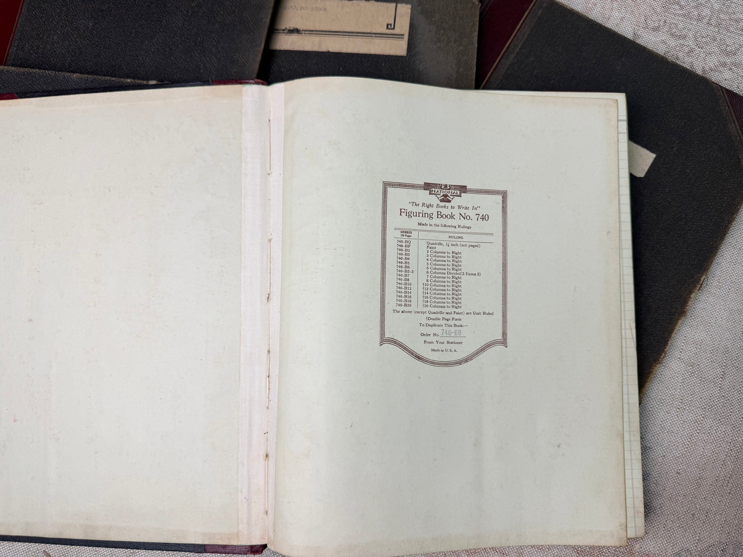 Vintage Ledgers (12 Available)