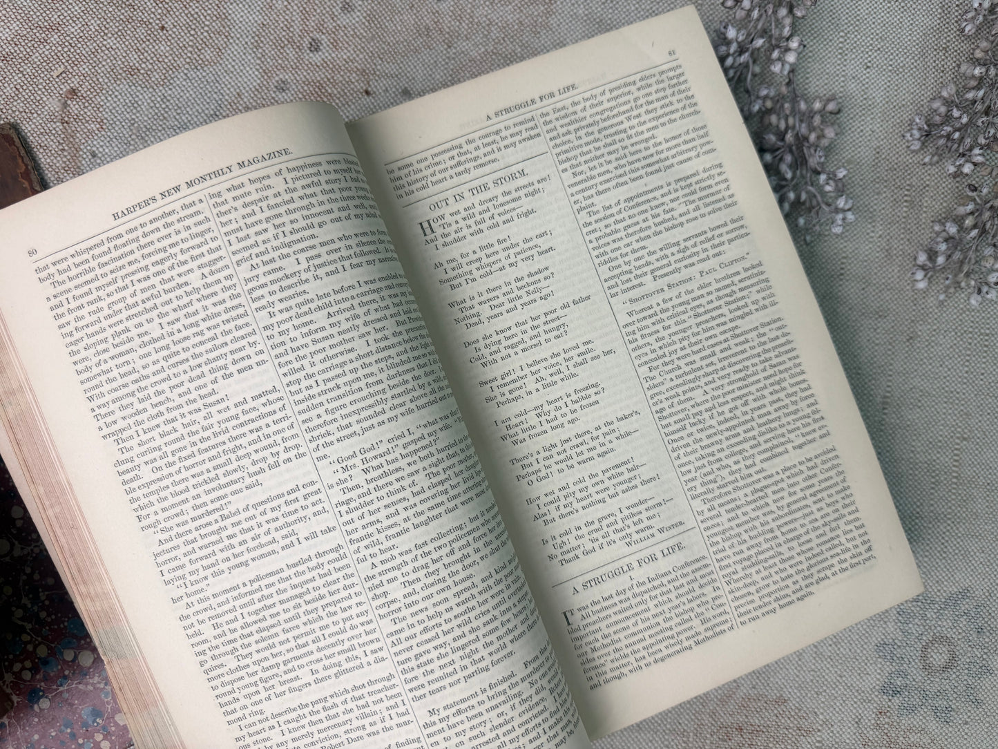 Vintage Harper's Magazine- Bound Book